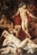 POUSSIN, Nicolas Midas and Bacchus (detail) ag oil painting picture wholesale